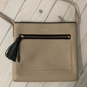Kate spade tan and black crossbody